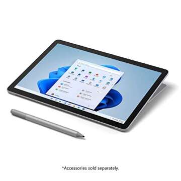 Microsoft Surface Go 3-10.5" Touchscreen - Intel Core i3-8GB Memory - 128GB SSD - Device Only - Platinum (Latest Model) (Renewed)