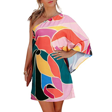 Stylish BerryGo One Shoulder Mini Dress for Summer