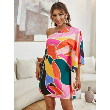 Stylish BerryGo One Shoulder Mini Dress for Summer