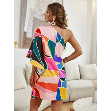 Stylish BerryGo One Shoulder Mini Dress for Summer