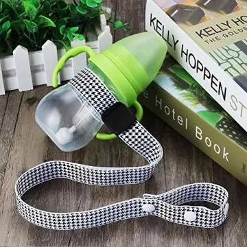 Accmor 2Pcs Sippy Cup Straps, Adjustable Strap for Sippy Cup,Sippy Cup Leashes, Baby Bottles Toys Sippy Cup Strap Holders for Stroller, High Chair, Car Seat