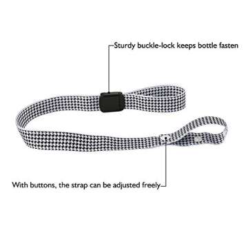 Accmor 2Pcs Sippy Cup Straps, Adjustable Strap for Sippy Cup,Sippy Cup Leashes, Baby Bottles Toys Sippy Cup Strap Holders for Stroller, High Chair, Car Seat