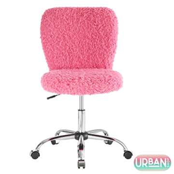Stylish Urban Lifestyle Faux Fur Task Chair for Comfort