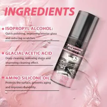 XiuFa Cleaner Car Interior - 100ml Car Interior Cleaner, Interior Detailer Spray,All Purpose Car Cleaner,Vehicle Interior Polish | Interior Detailer Spray(2pcs)