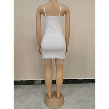 Ekaliy Bodycon Party Dress with Sequins Tassel - Chic Women's Wear