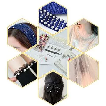 5400pcs Pearl Beads Hand Press Pearl Setting Tool Set