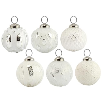 Vintage Style Christmas Ornaments Set of 6 by AuldHome