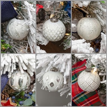 Vintage Style Christmas Ornaments Set of 6 by AuldHome