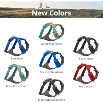 Ruffwear, Front Range Dog Harness, Reflective and Padded, No Pull Harness for Training and Everyday, Basalt Gray, Medium