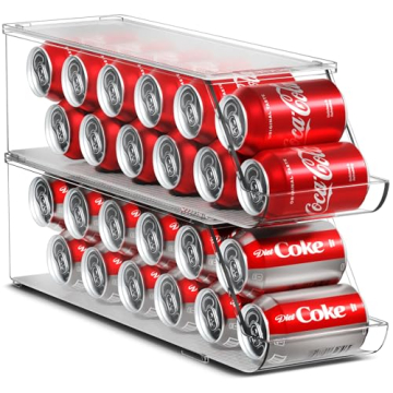 Sorbus Stackable Soda Can Organizer for Fridge & Pantry