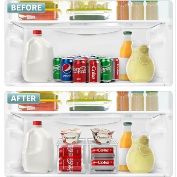 Sorbus Stackable Soda Can Organizer for Fridge & Pantry