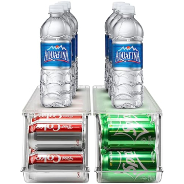Sorbus Stackable Soda Can Organizer for Fridge & Pantry
