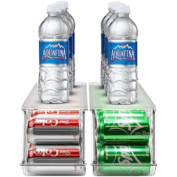 Sorbus Stackable Soda Can Organizer for Fridge & Pantry
