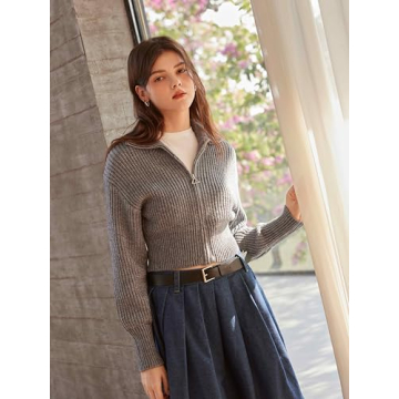 CIDER Zip Up Cardigan for Women - Trendy & Versatile