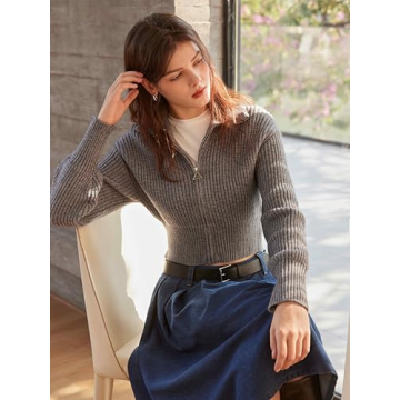 CIDER Zip Up Cardigan for Women - Trendy & Versatile