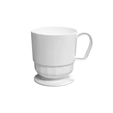 Party Essentials Deluxe 8-Ounce Coffee Cups - Elegant & Durable, 20-Pack