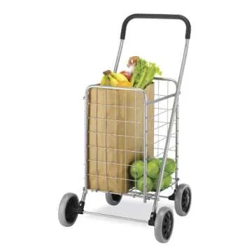 Whitmor Utility Shopping Cart for Groceries and More