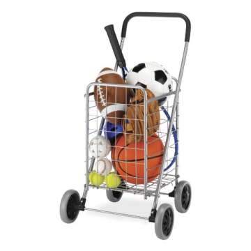 Whitmor Utility Shopping Cart for Groceries and More