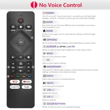 Philips Smart TV Remote Replacement for Effortless Control