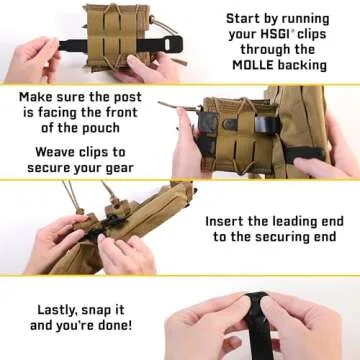 HSGI Short Clips for Tactical Gear - Police & Military