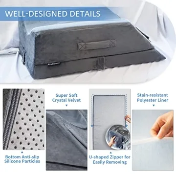 Adjustable KingPavonini Leg Elevation Pillows for Recovery