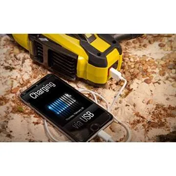 STANLEY Rechargeable Lithium Ion Ultra Bright LED Spotlight Flashlight