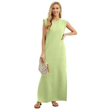 GRECERELLE Women Casual Maxi Dress with Pockets