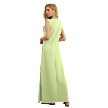GRECERELLE Women Casual Maxi Dress with Pockets