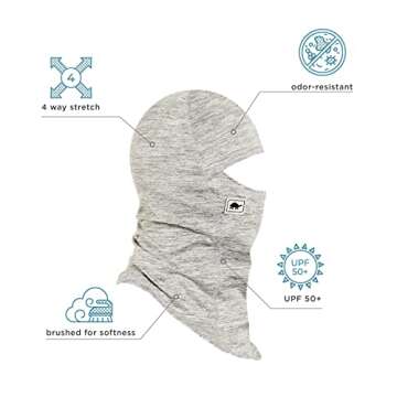 Turtle Fur Stria MaxClava Balaclava Face Mask Hood, Storm