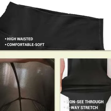 NexiEpoch Plus Size Leggings High Waisted Capri Pants