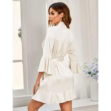 Elegant Satin Bridal Robe for Bridesmaids & Loungewear