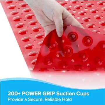 Extra Long Non-Slip Bath Mat for Safety in Showers