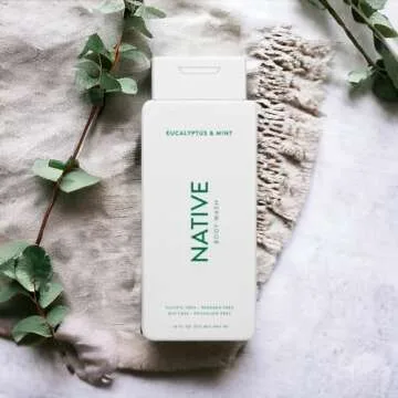Native Body Wash Contains Naturally Derived Ingredients | For Women & Men, Sulfate, Paraben, & Dye Free Leaving Skin Soft and Hydrated | Eucalyptus & Mint 18 oz - 2 Pk