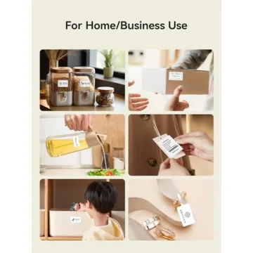 NIIMBOT B21 Label Maker, Thermal Label Printer, Portable Inkless Label Makers for Home/Office/Business, with 1 Pack 50x30mm White Label, Compatible with iOS & Android, (White)