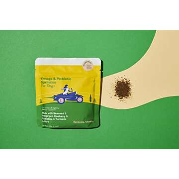 Because Animals Superfood & Probiotic Supplement for Dogs (4.4oz) - All-Natural, Human-Grade Ingredients -with Vitamins, Minerals, Antioxidants and More for Better Digestion, Coat and Overall Health