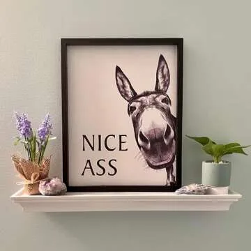 Unique Heiple Framed Bathroom Art - Funny Decor