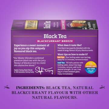 Twinings of London Blackcurrant Breeze Tea - 20 Bags