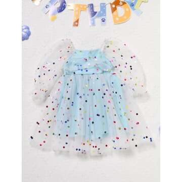 IMEKIS Toddler Girl Birthday Dress for Special Occasions