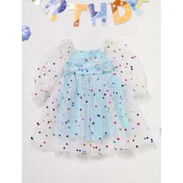 IMEKIS Toddler Girl Birthday Dress for Special Occasions