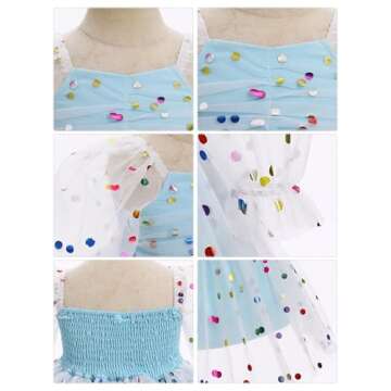 IMEKIS Toddler Girl Birthday Dress for Special Occasions