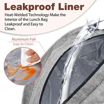 Insulated Lunch Tote Bag for Women and Men - Durable & Stylish