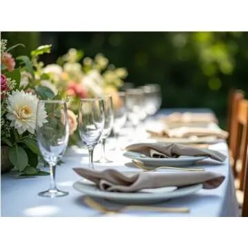 Hemstitched Linen Napkins – 20 Inch x 20 Inch – Stonewashed Pure Linen Cloth Dinner Napkins with Mitered Corners - 100% French Flax – Machine Washable - Set of 4 (Natural Oatmeal)