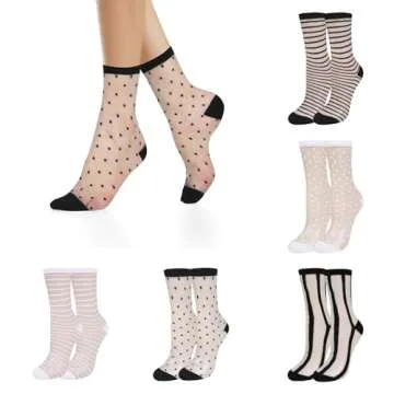 Benefeet Sox Stylish Lace Sheer Socks for Women