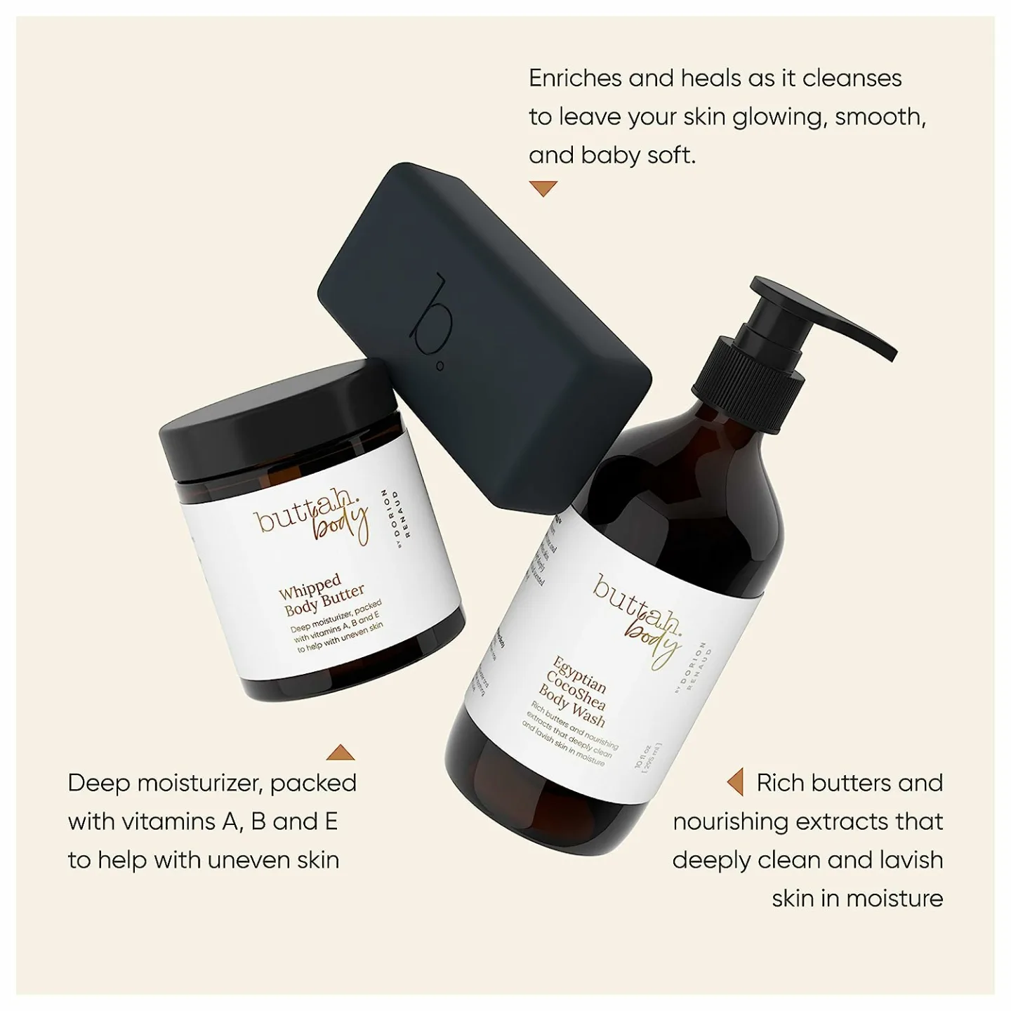 Buttah Skin Body Trio for Melanin Rich Skin