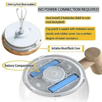 FOXNSK Self Stirring Mug for Effortless Mixing