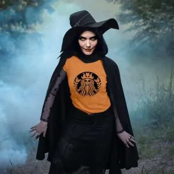 Anbech Women Halloween T-Shirt Cute Witch Graphic Tee