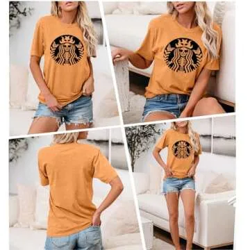 Anbech Women Halloween T-Shirt Cute Witch Graphic Tee