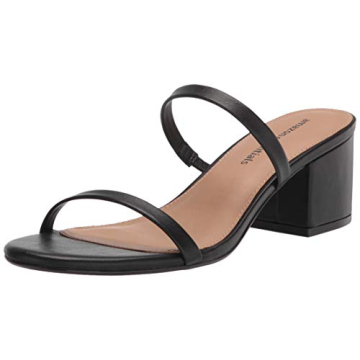 Amazon Essentials Women's Thin Strap Heeled Slides Comfortable Stylish