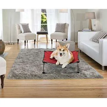 Carlson Pet Products 8030 Elevated Folding Pet Bed 26" Long, Red