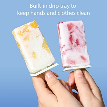 MeXYZ DIY Popsicle Mold & Ice Cube Tray Set for Kids